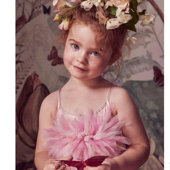 Tutu Du Monde Bebe Tutu Valeria Dress Pink Petal Rose Quartz Portrait Party NWT - Picture 4 of 5